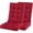 Wine Red, variant on Rocking Chair Cushion, Thickened Tufted Seat and Back Cushion with Ties, Suitable for Indoor/Outdoor Rocker
