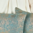 thumbnail image 2 of Home Soft Things Jacquard Chenille Big Zipper Throw Pillow Cover 2 Piece Set - Teal/Camel - 26" x 26", 2 of 7