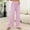 Pink, variant on Pajamas for Women Summer Solid Color Breathable Pajama Pants Leisure Loose Fit Wide-Leg Sleepwear Womens Summer Pajamas
