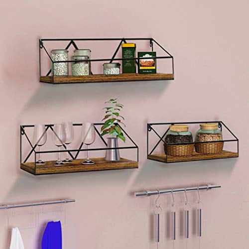 Bathroom Living Room EdenseeLake Floating Wall Shelves Set of 2 Storage Shelf with Metal Brackets for Bedroom Kitchen and Office Bathroom Living Room EdenseeLake Floating Wall Shelves Set of 2 Storage Shelf with Metal Brackets for Bedroom Kitchen and Office