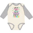 thumbnail image 3 of Inktastic Dance with Fairies, Ride a Unicorn, Swim with Mermaids Boys or Girls Long Sleeve Baby Bodysuit, 3 of 5