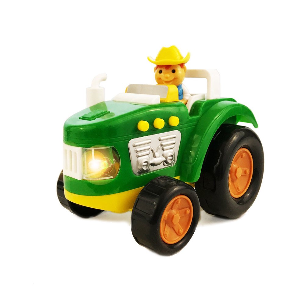 BOLEY Green Farm Tractor Toy with Lights & Sounds