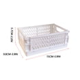 thumbnail image 3 of Vikakiooze 2022 Home Storage and Organization Mini Foldable Plastic Storage Basket For Organizing Crates With Handles For Desks And Bedrooms, 3 of 6