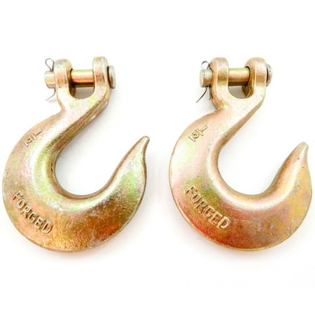 

Red Hound Auto 2 Heavy Duty 1/2 Inches Clevis Slip Hooks Towing - Grade 70