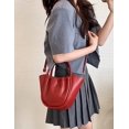 thumbnail image 3 of LinYooLi Soft Handbag for Women Fashion Ruched Basket Shoulder Bag Small Cute Soild Hobo Bag, 3 of 6