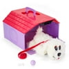Pound Puppies Here Puppy Puppy - White Poodle With Purple Doghouse