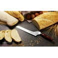 thumbnail image 3 of Ergo Chef Crimson Series 8" Serrated Offset Bread Knife German Steel w/ G10 Handle, 3 of 5