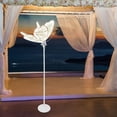 thumbnail image 4 of Butterfly Floor Lamp 57-70in Gold White LED Standing Lamp with Lifelike Butterfly Design & Cloth Shade, 4 of 6