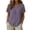 Purple -CJ44, variant on Blouses for Women 2026 Eyelet Hollow Out Crochet Embroidered Short Sleeve Crewneck Shirts Tops Dressy Purple S