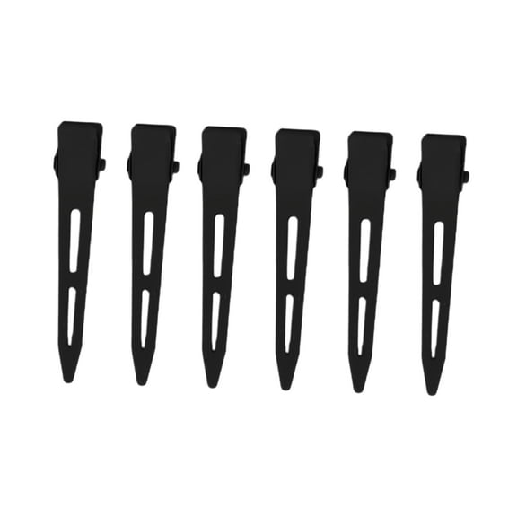 6 Pcs Classic Fashion Hair Clips Hairdo Clip for Girls 2.24"x0.39"x0.39" Black