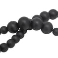thumbnail image 3 of A&B Home Set of 3 Black 51"-Long Wooden Beaded Garlands, 3 of 9