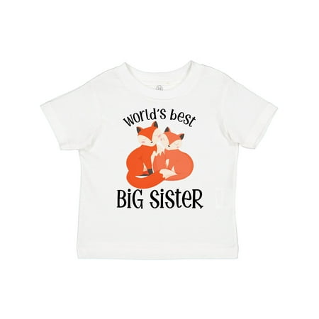

Inktastic World s Best Big Sister Gift Toddler Toddler Girl T-Shirt