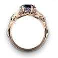 thumbnail image 2 of Ahansh Jewels 1.50 Ct Round Cut Alexandrite Wedding Engagement Halo Ring 14K Rose Gold Plated 925 Sterling Silver For Women's -7.5, 2 of 3