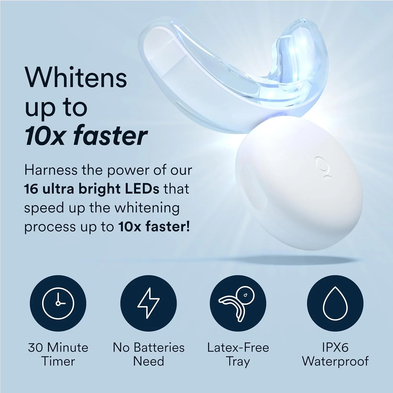 Auraglow LED Teeth Whitening Kit With 35% Gel, 20+ Treatments photo 3