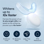 Auraglow Teeth Whitening Kit with LED Light, 35% Carbamide Peroxide Gel, 20+ Whitening Treatments, (2) 5mL Whitening Gel Syringes