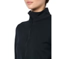 thumbnail image 3 of Camisa Under Armour Motion para mujer, media cremallera, color negro/gris, talla L, 3 of 3