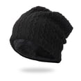 thumbnail image 2 of cfhntfmh Beanie Hats for Men Women Winter Warm Fleece Lined Slouchy Knit Beanie Hat Soft Stretch Caps, 2 of 3