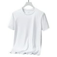 thumbnail image 5 of Baqcunre Mens T Shirt Men'S Short Sleeved Round Neck Ice Silk Casual Sports Fitness Outdoor Sweat Wicking T Shirt Mens Sweatshirt Tops For Men White 4XL, 5 of 9