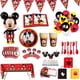 thumbnail image 2 of Cartoon Mickey Mouse Theme Kids Party Decoration Birthday Party Boys Baby Baby Paper Cup Plate Tablecloth Balloon Supplies Gao Jinjia LED, 2 of 2