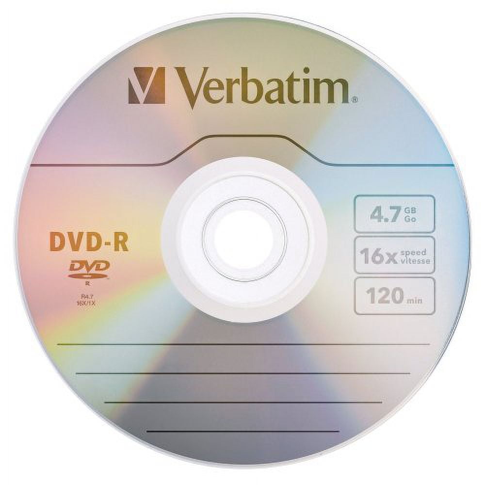 Verbatim 4.7 GB DVD-Rs (100 Pack)