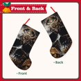 thumbnail image 2 of Lsque Gold Pattern Black Skull Pattern 18 Inch Christmas Stockings, Festive Holiday Stocking for Christmas Decorations Holiday Decor, 2 of 7