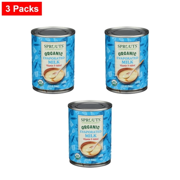 Sprouts Evaporated Milk - 12 fl oz - 3 Packs