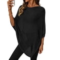 thumbnail image 2 of Womens Sheer Knit Poncho Crochet Summer Tops See Through Mesh Spring Sweaters Beach Cover Ups for Women 2026, One Size, 2 of 8