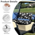 thumbnail image 6 of HUIACONG Black Floral Lattice Washable Golf Cart Seat Covers Kit for Club Car Golfcart Cushion, Dustproof Universal Golf Cart Seat Covers 2 Piece, 6 of 7