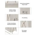 thumbnail image 3 of Cesta De Lavandería Plegable De Gran Capacidad, Tela De Lino De Algodón, Marco De Hierro, Uso Multiusos, Impermeable Para Baños Y Dormitorios, 3 of 7