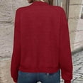 thumbnail image 4 of iHPH7 Light Jackets for Women Fall Fashion Textured Jacket Women Lightweight Jacket Women Baseball Jacket Workout Jackets for Woman Women's Jackets Red L, 4 of 6