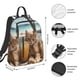 thumbnail image 2 of Disketp Relaxing Cat With Orange Juice Mochila Ligera e Impermeable, Mochila de Día Resistente para Viajes, Senderismo y Uso Diario para Hombre y Mujer, 2 of 7