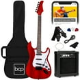 thumbnail image 2 of Best Choice Products 39in Full Size Beginner Electric Guitar Kit with Case, Strap, Amp, Whammy Bar - Cherry Red, 2 of 8
