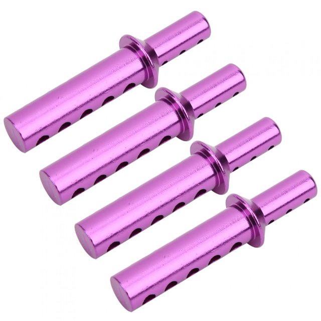 Emoshayoga Columna de Carcasa RC, 4 Piezas de Cuerpo de aleación de Aluminio Montaje de Poste RC Car Shell Columna Reemplazo para HSP 94111 94108 94188 1/10 RC Car(Púrpura)
