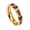 Gold Plated Rainbow, variant on Women Eternity Rings Full Cubic Zirconia Wedding Band Engagement Ring Love Statement Jewelry Black Plated Green Size 9