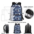 thumbnail image 4 of Jeiento Cute Shark Kids Backpack Set for Boys 6-8 8-12 School Bags Elementary Backpacks with Lunch Box Pencil Case Water Bottle Carrier 4 In 1 Middle Students Bookbag Satchel Daypack Blue, 4 of 7