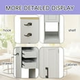 thumbnail image 6 of CQSXDA 44.49 Inch Slim AV Media Stand In Antique White With 2 Drawers And 3 Hooks For PS5 And Xbox Storage, 6 of 13