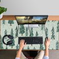 thumbnail image 4 of Long Mouse Pads for Desk,Light Green Christmas Tree Pattern Desk Mats on Top Of Desks, Desk Mouse Pad Extra Large with 3mm Non-Slip Base and Stitched Edge for Gaming,Office,Work,Home 47.3x23.6in, 4 of 5