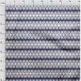 thumbnail image 3 of oneOone Cotton Poplin Fabric Peacock Feather Ikat Printed Craft Fabric BTY 42 Inch Wide, 3 of 4