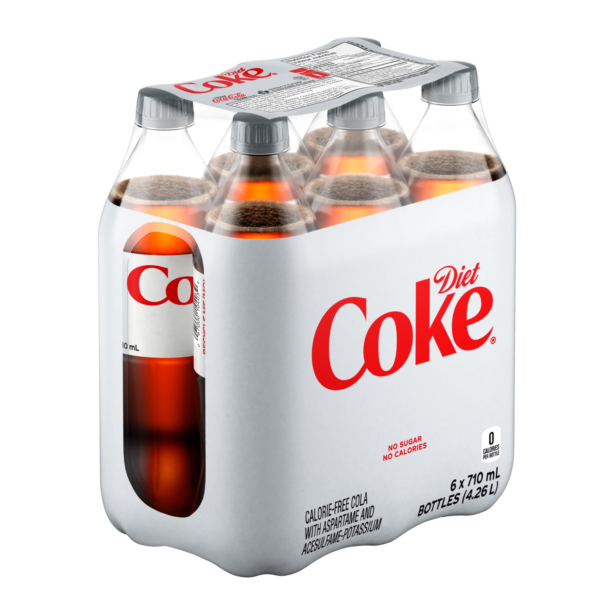 Coke Diète Bouteilles, 710 mL, 6 Pack 6 x 710 mL