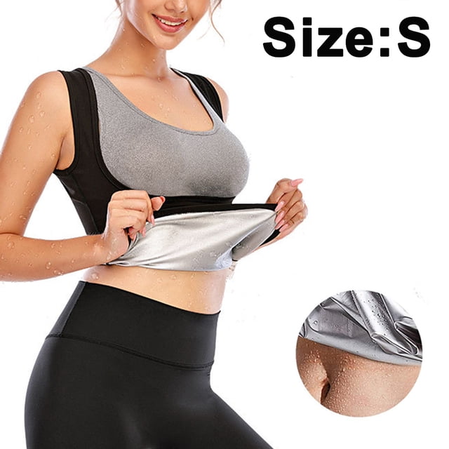 Chaleco de sudor para mujer, control de barriga, chaleco de sauna para mujer, chaleco de compresión adelgazante para abdomen, fitness, sudoración
