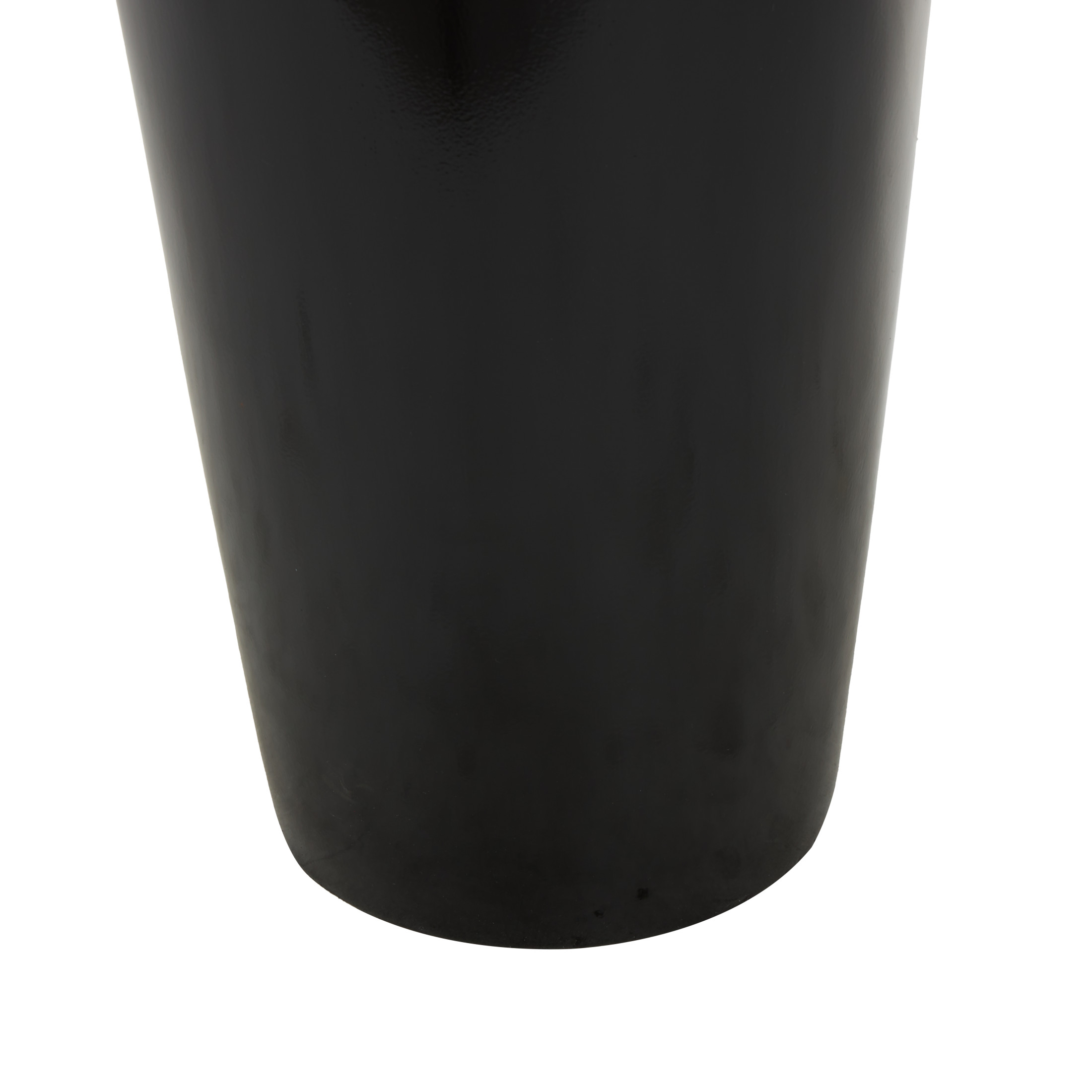 DecMode 50" Floor Black Fiberglass Vase