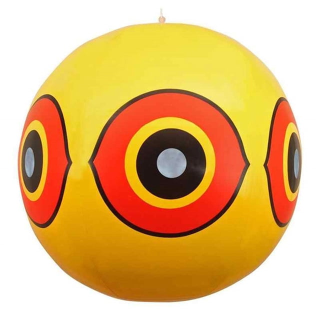 Laijunchiii Bird Inflatable Reflective Eyeball Patch Scarecrow Decoy 40CM