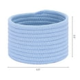 thumbnail image 3 of Unique Bargains Woven Storage Basket Shelf Storage Bin for Home Key Tray Bowl Blue S, 3 of 6