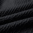 thumbnail image 6 of Men's Solid Seersucker Quick Dry Shorts 7 Inch, Elastic Drawstring Waist Casual Workout Beach Shorts with Pockets Black, 6 of 8