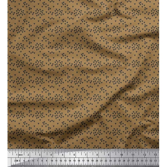 Soimoi Cotton Duck Fabric Trophy Shirting Print Sewing Fabric Yard 42 Inch Wide