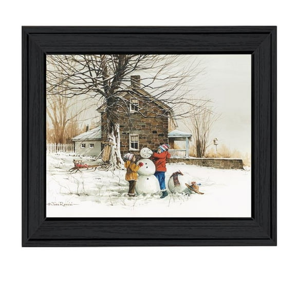 The Joy of Snow By John Rossini Printed Wall Art Wood Multi-Color