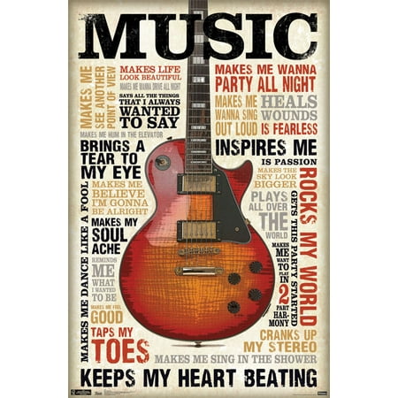 Trends International Music Inspires Me Wall Poster 22.375" x 34"