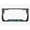 Black/turquoise, variant on Beach Girl Style Palm Tree Heavy Duty Metal License Plate Frame Auto License Plate Frame/Car Accessories (Black/Yellow)