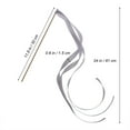 thumbnail image 3 of CIMAXIC wedding 20Pcs Ribbon Sticks Fairy Sticks Ribbon Streamers Wands Wedding Party Wands Party Favors without Bell (Silver),11.81"X23.62"X0.2", 3 of 5