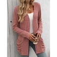 thumbnail image 2 of Cárdigan holgado informal para mujer, suéter de punto de gran tamaño, ropa de punto Vintage, moda de otoño e invierno, 2024, 2 of 3